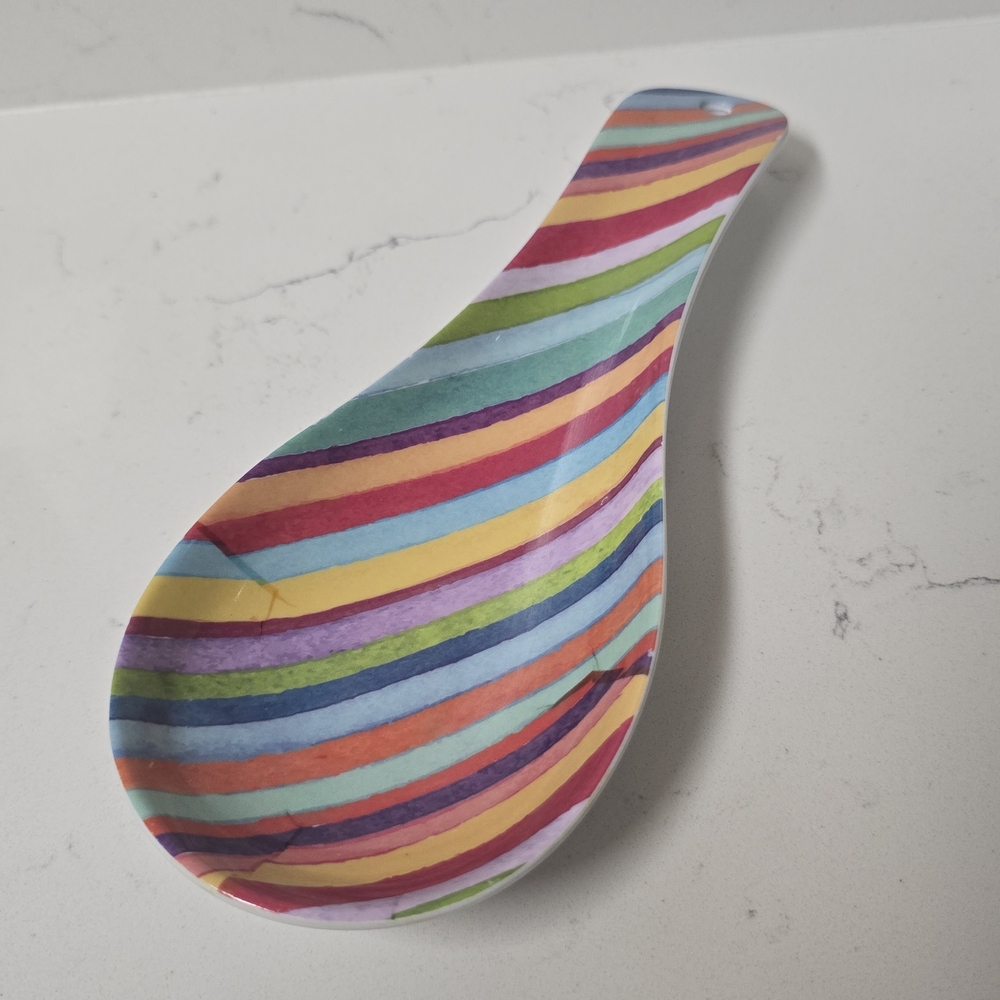 Multicolor Striped Spoon Rest - Picture 2 of 6
